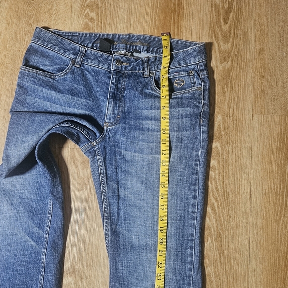 Harley-Davidson Blue Denim Jeans As a Woman - Picture 2 of 9